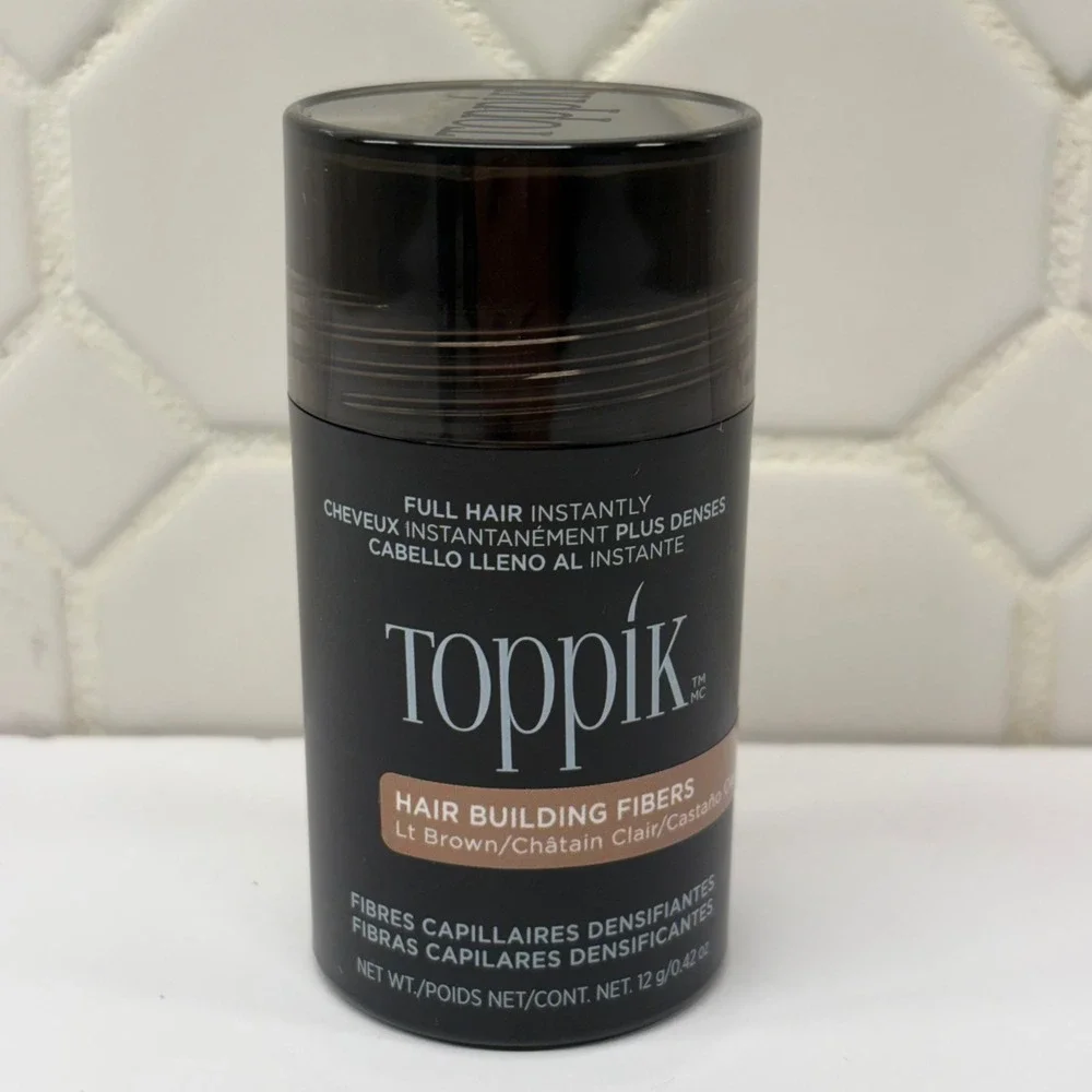 Toppik Hair Building Fibers Unisex 12g 0.42oz Light Brown Keratin Thickening